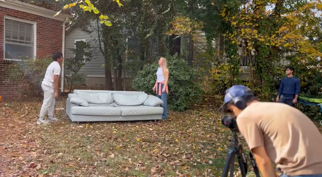 Filming a Workly promotional video