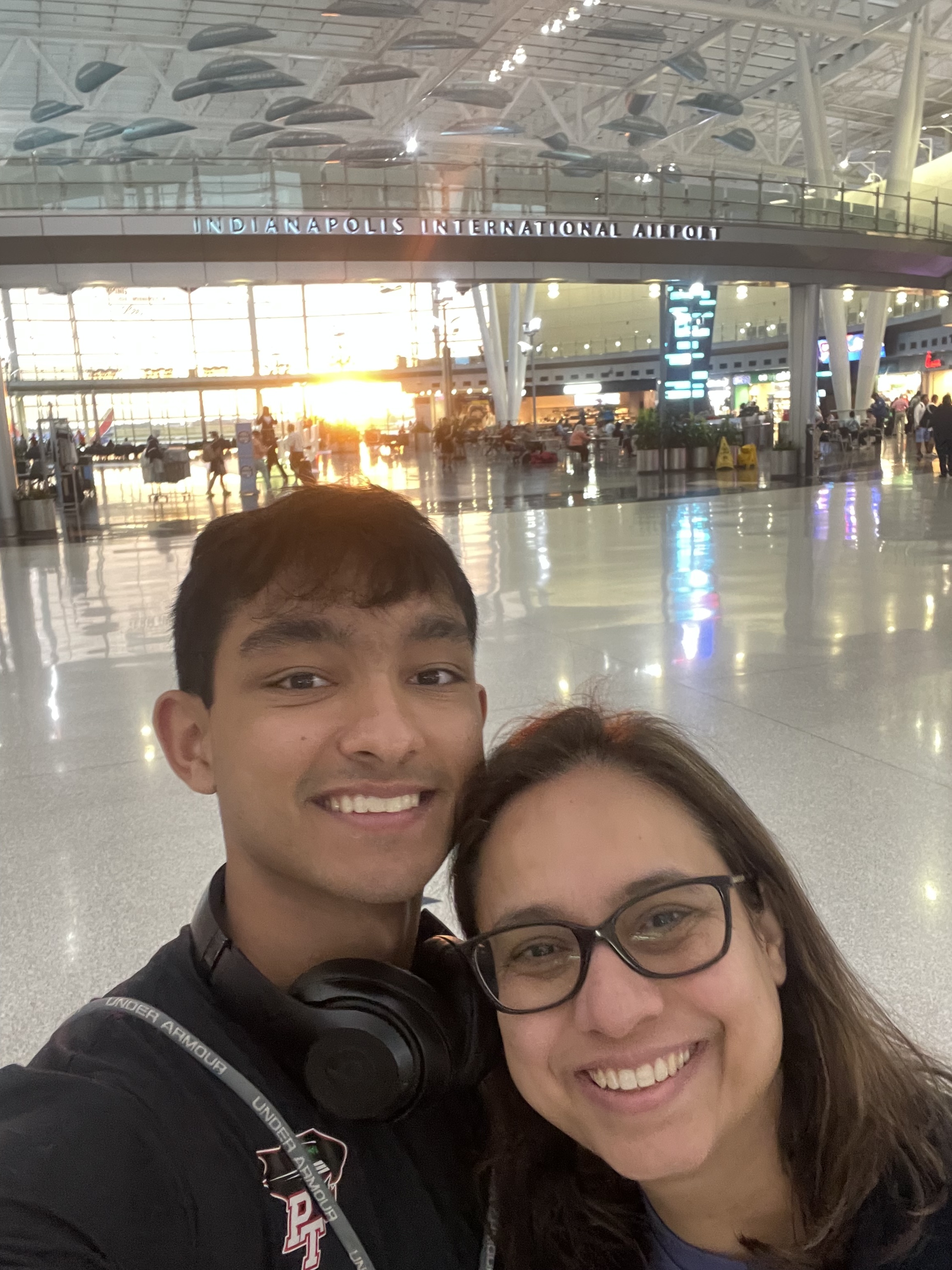 Saying goodbye at Indianapolis International Airport