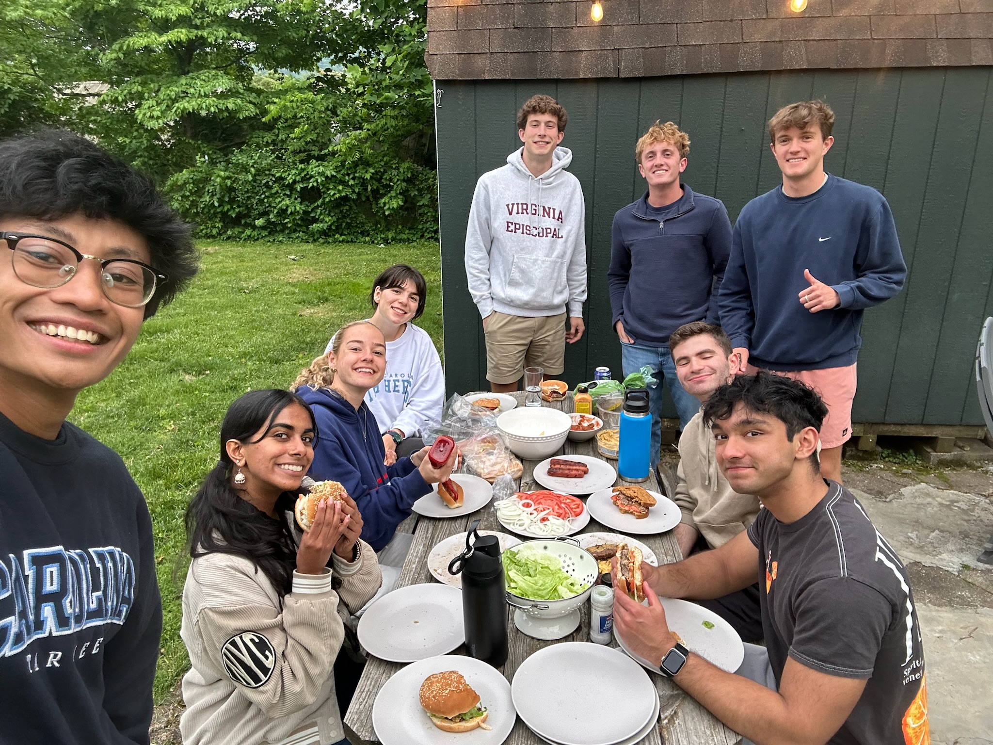 Team cookout in Asheville
